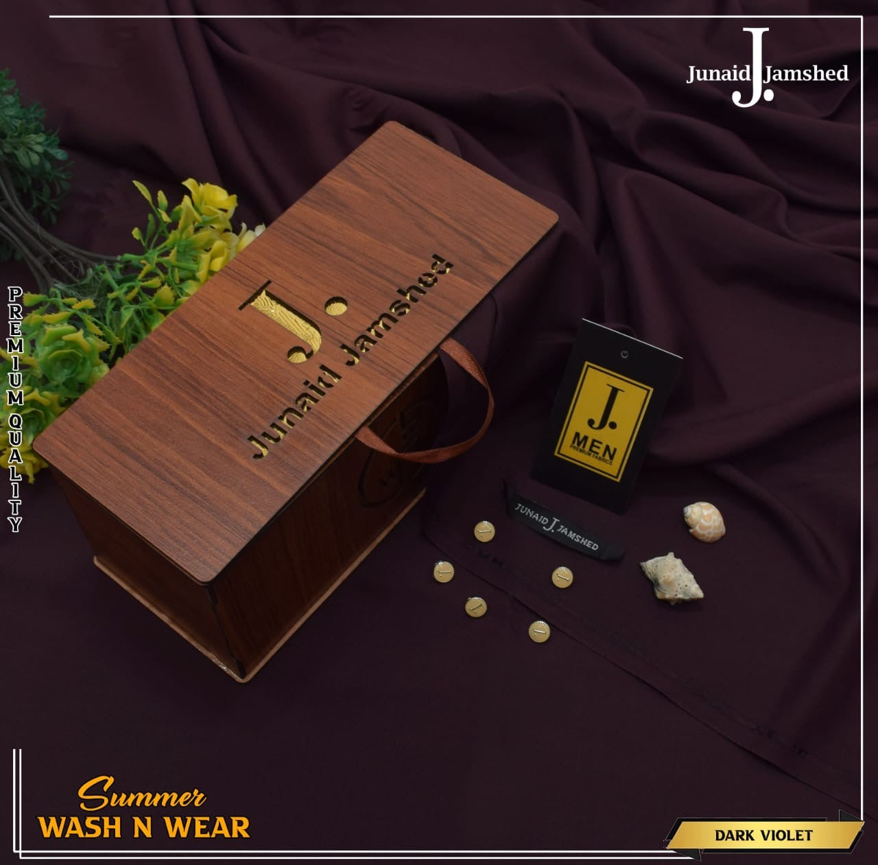 J. Junaid Jamshed wash and Wear Boski #2 - Elegancy Pk