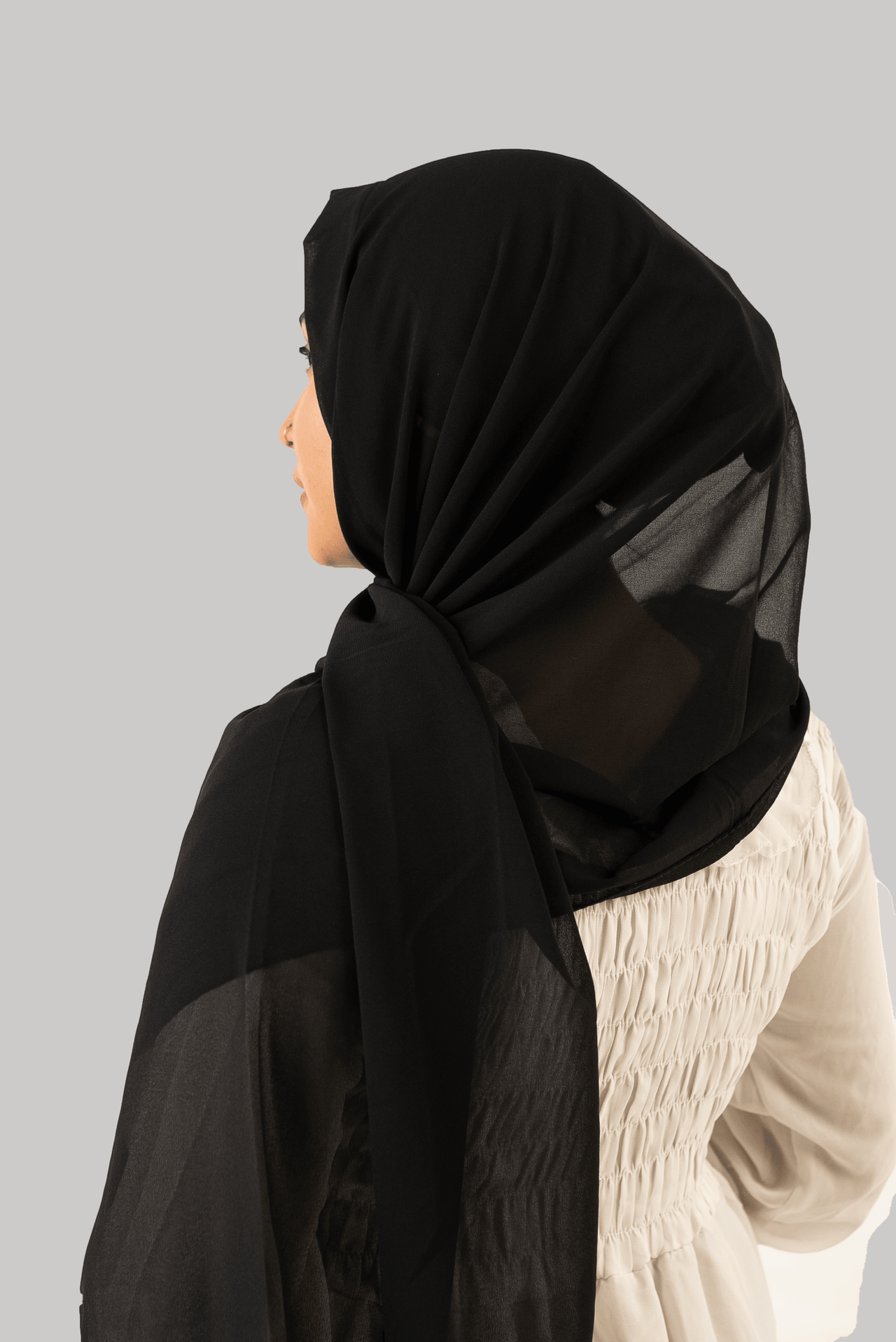 GEORGETTE INSTANT HIJAB WITH CAP