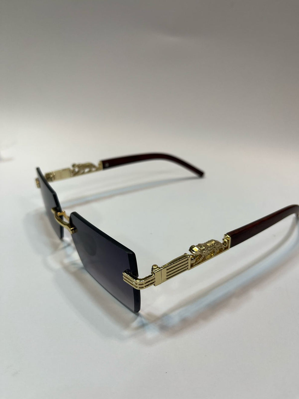 Rimless Glassess with Leopard - Elegancy Pk