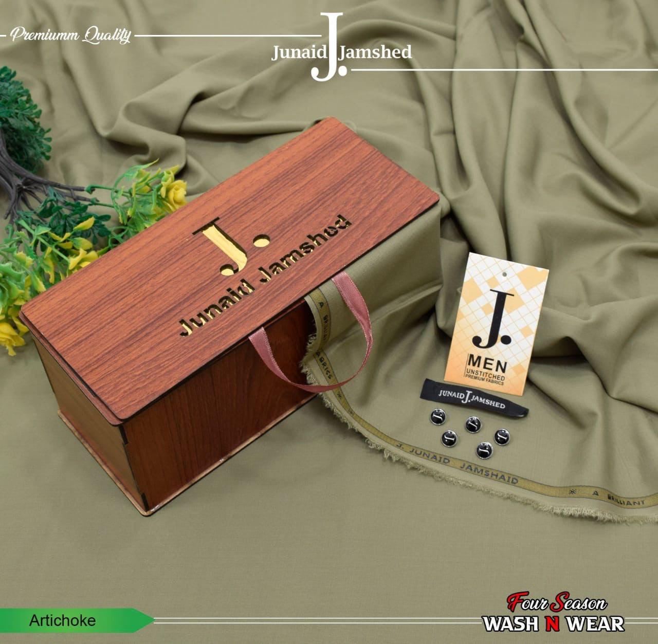 J. Junaid Jamshed wash and Wear Boski #2 - Elegancy Pk