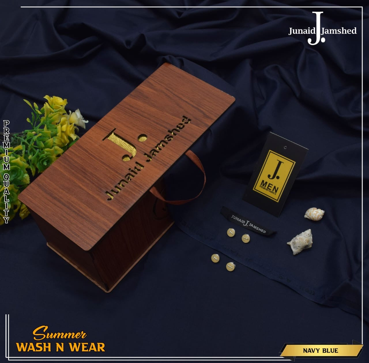 J. Junaid Jamshed wash and Wear Boski #2 - Elegancy Pk