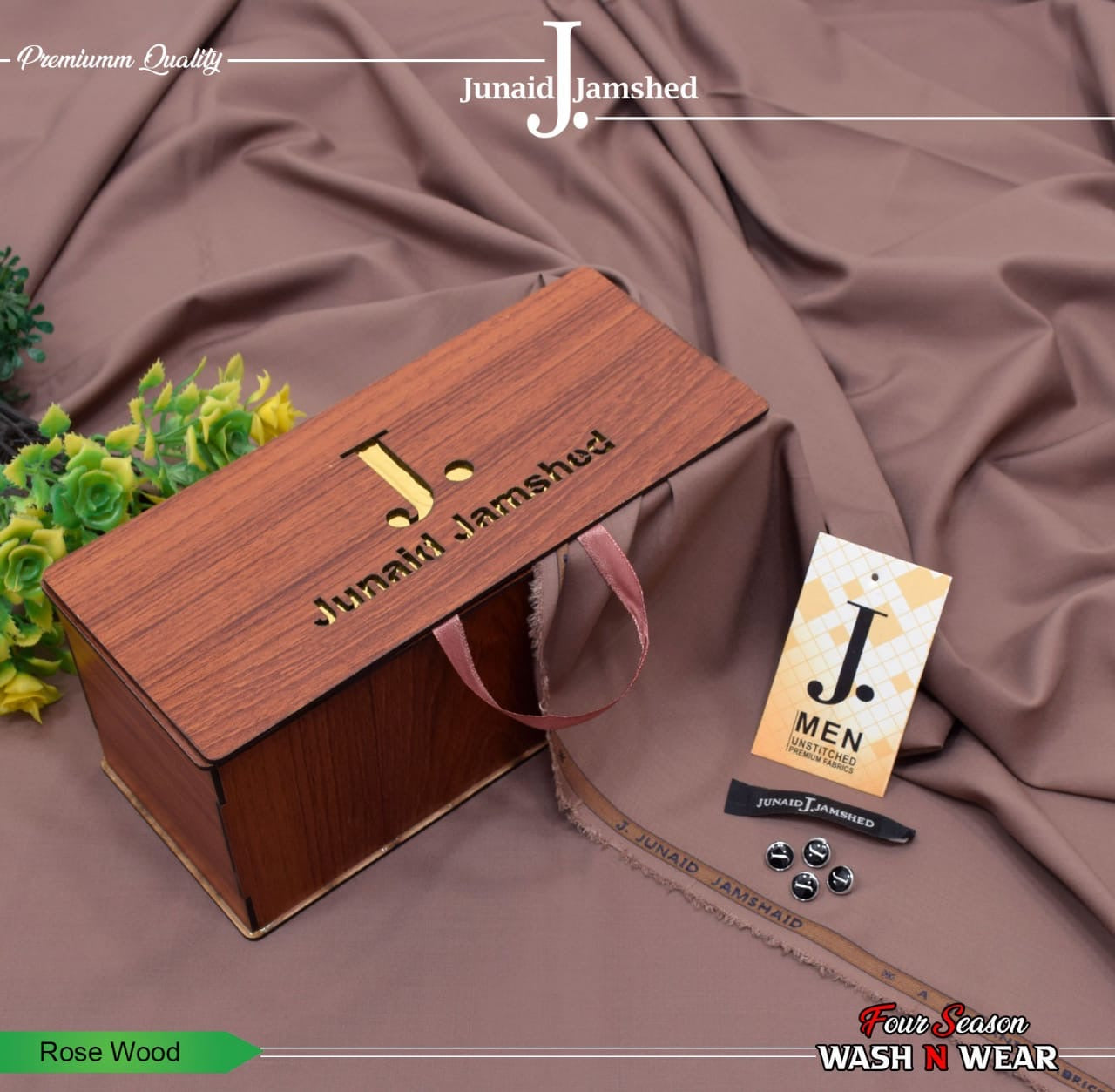 J. Junaid Jamshed wash and Wear Boski #2 - Elegancy Pk