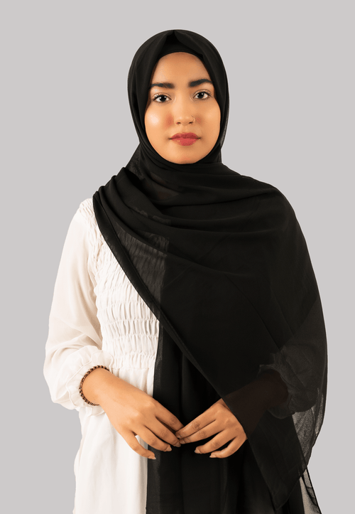 GEORGETTE INSTANT HIJAB WITH CAP