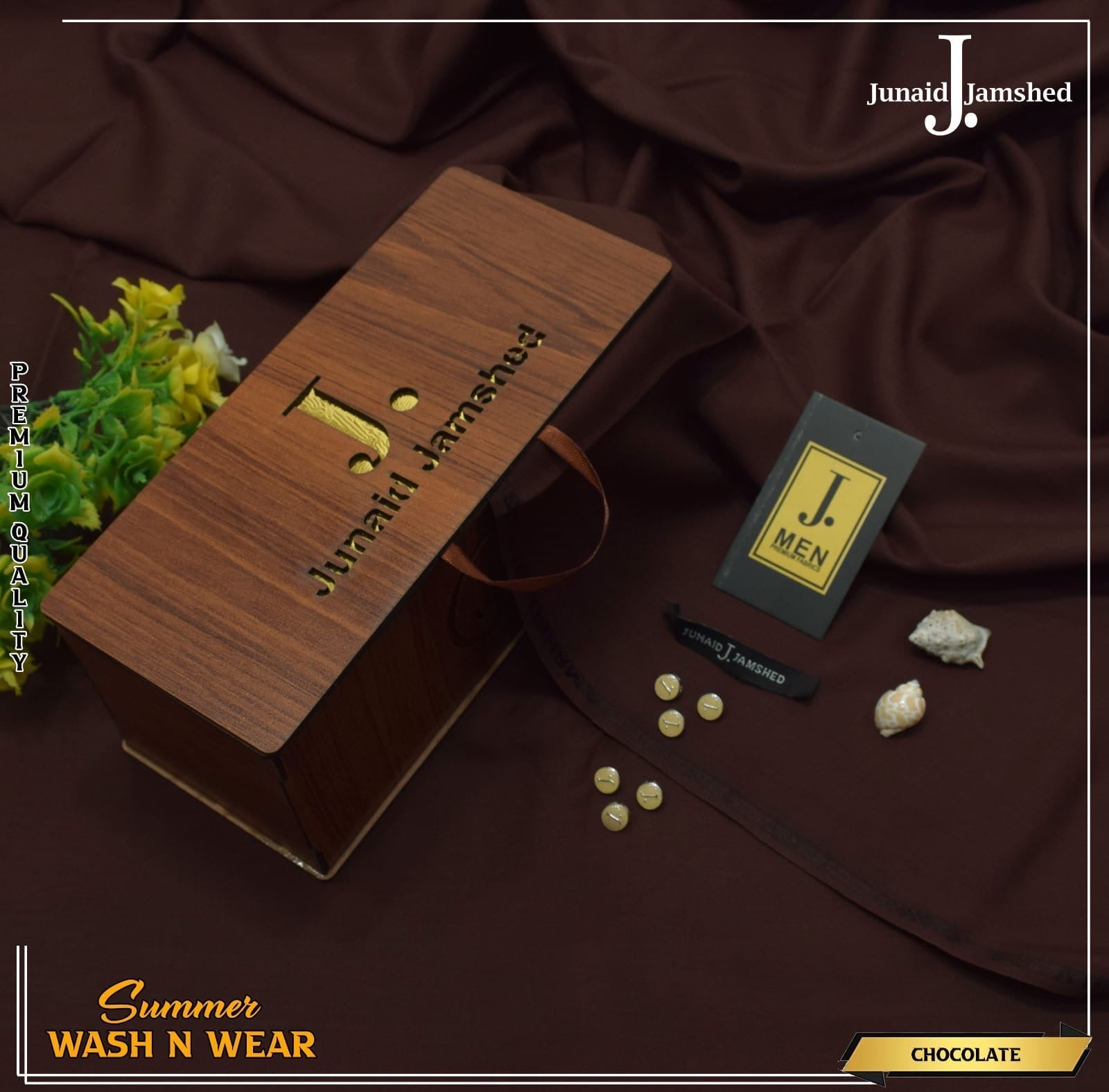 J. Junaid Jamshed wash and Wear Boski #2 - Elegancy Pk