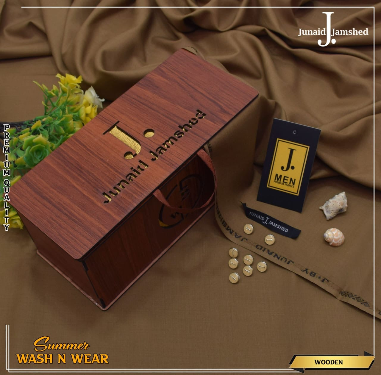 J. Junaid Jamshed wash and Wear Boski #2 - Elegancy Pk